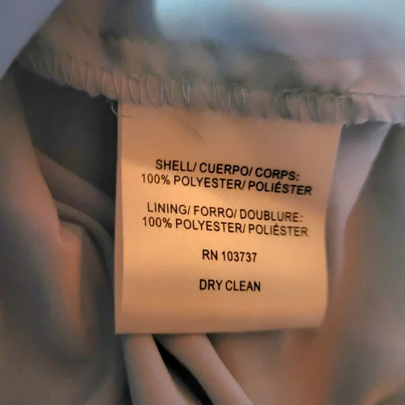 Donna Morgan Chemical Lace Spaghetti Strap Midi Dress Blue Taylor Swift Size 12 - Picture 6 of 6